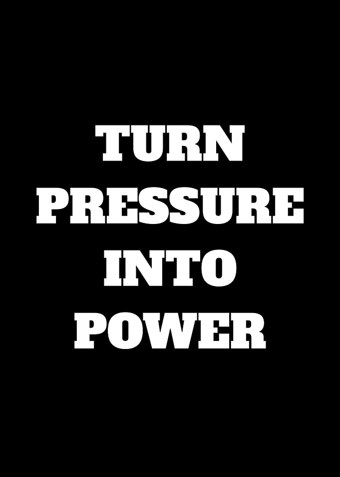 Turn Pressure Into Power Text Art