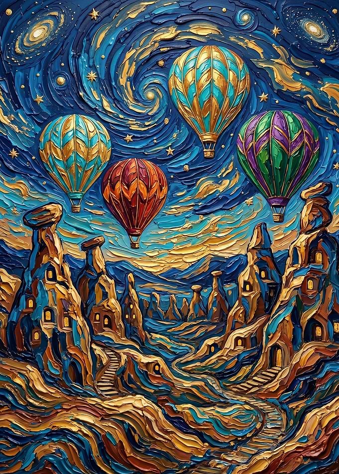 Hot Air Balloons Over Cappadocia