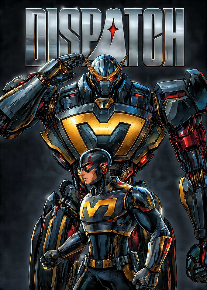 Superhero and Robot