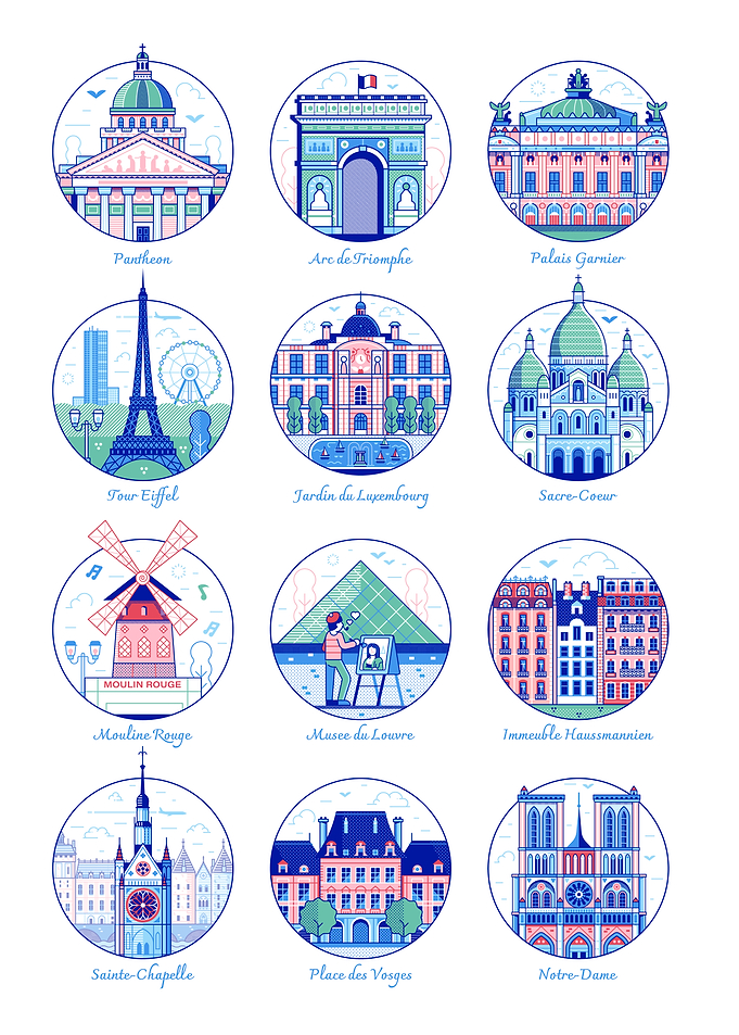 Paris Landmarks Collection