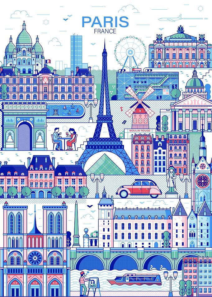Paris City Poster