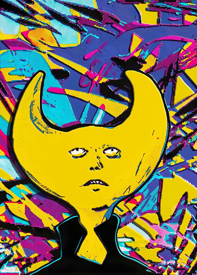 Yellow Character with Horns