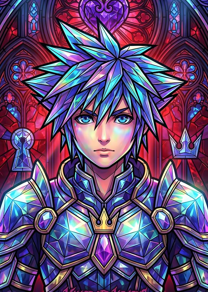 Sora in Stained Glass Armor