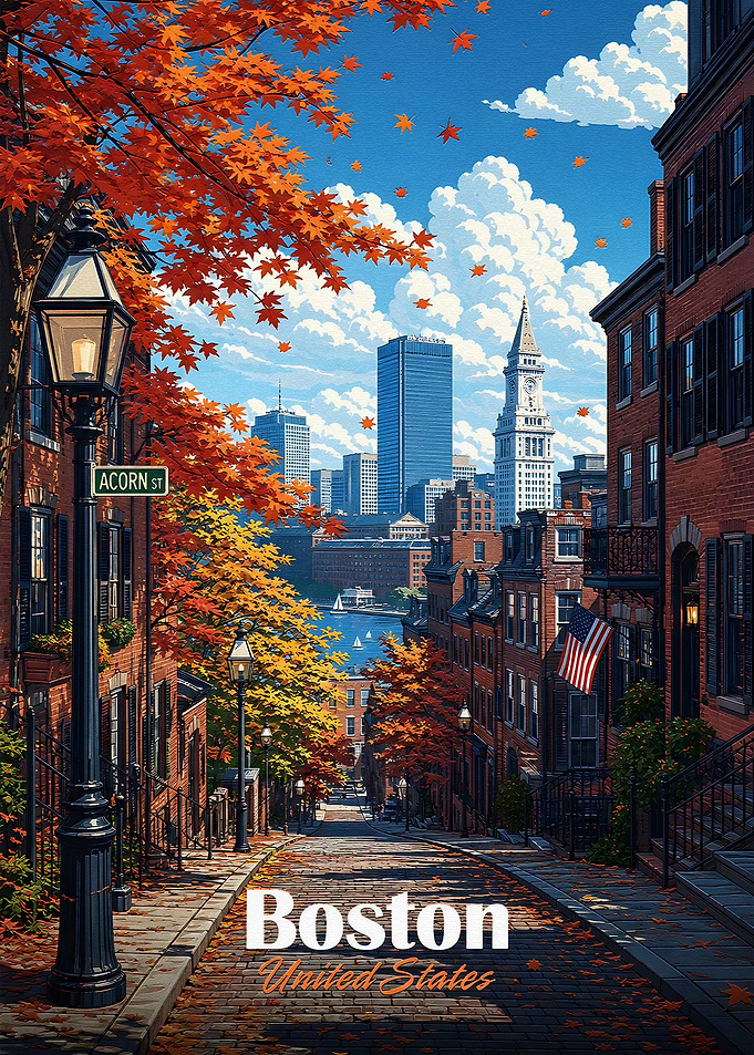 Boston Street in Autumn
