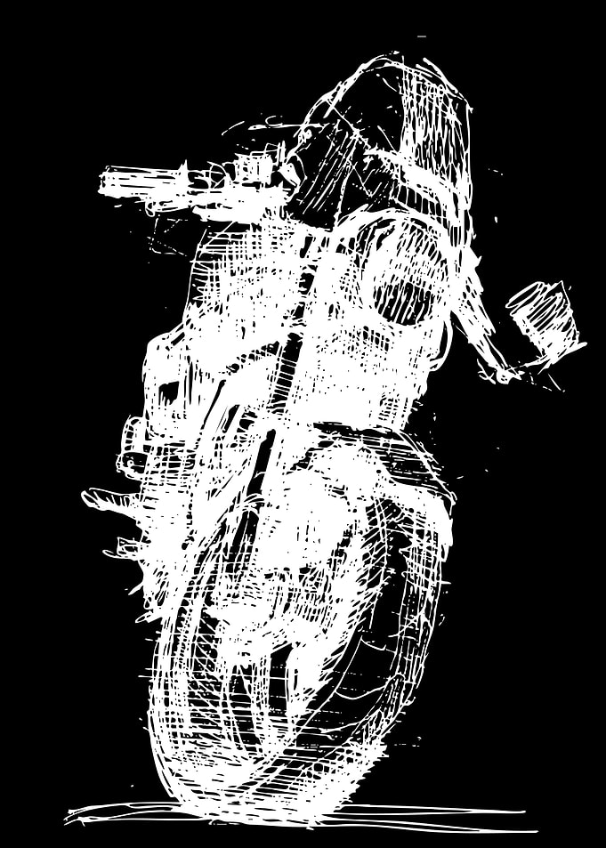 Sketch of a Motorcycle