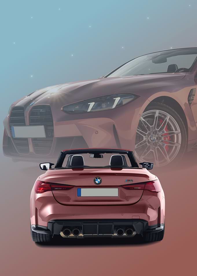 BMW M4 Convertible Rear View