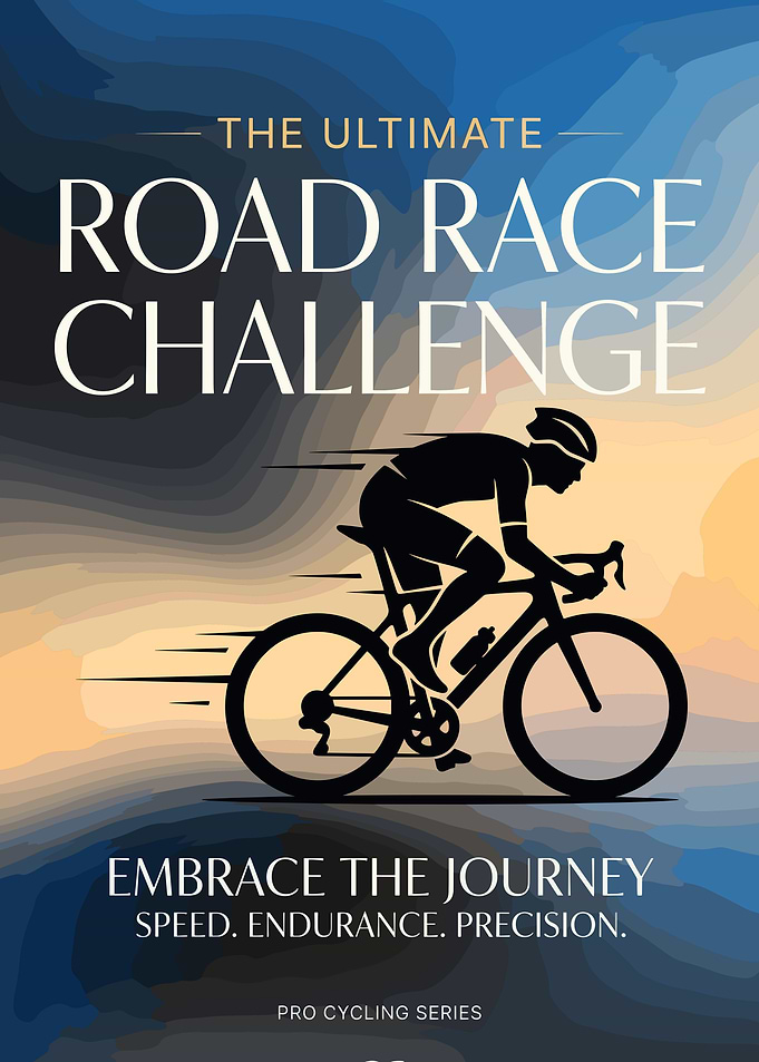 Road Race Challenge Cycling Poster
