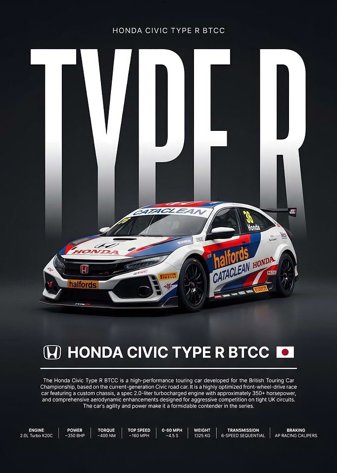Honda Civic Type R BTCC Race Car