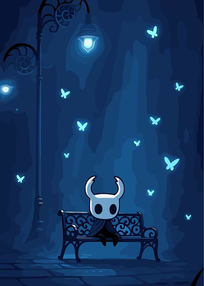 The Knight Sitting on a Bench