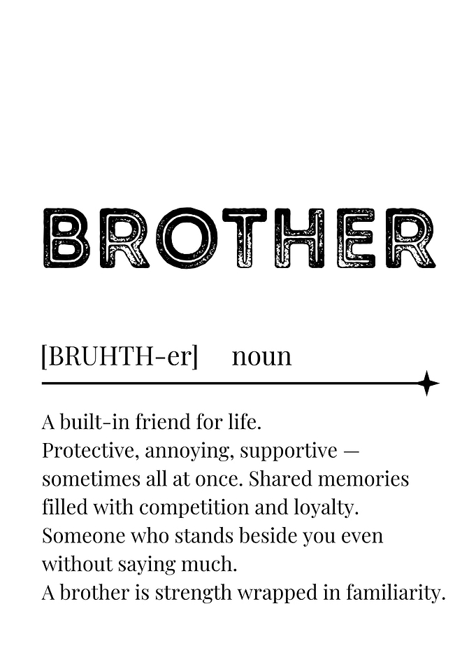 Brother Definition Art