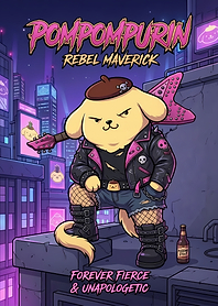 Pompompurin Rebel Maverick Rocker
