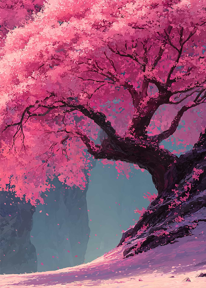 Cherry Blossom Tree in Bloom