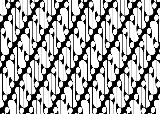 Black and White Batik Pattern