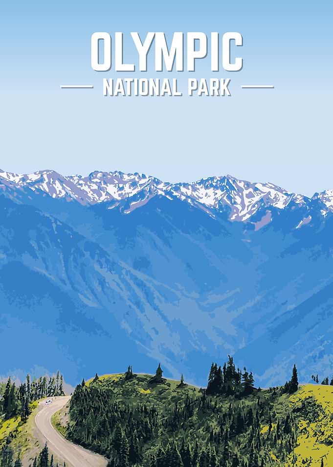 Olympic National Park Poster
