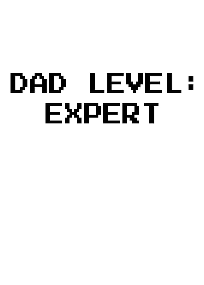 Dad Level Expert Pixel Art