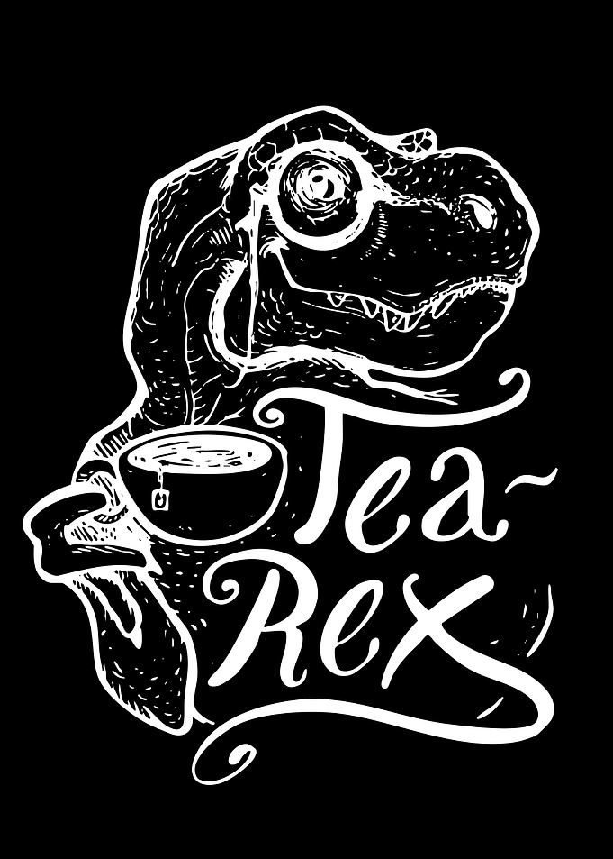 Tea-Rex Dinosaur with Tea
