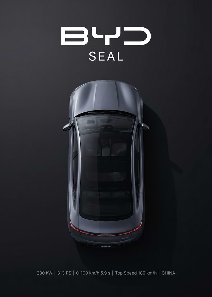 BYD Seal car advertisement