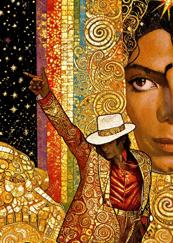 Michael Jackson in a Golden Suit