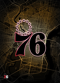 Philadelphia Map: 76ers Pride