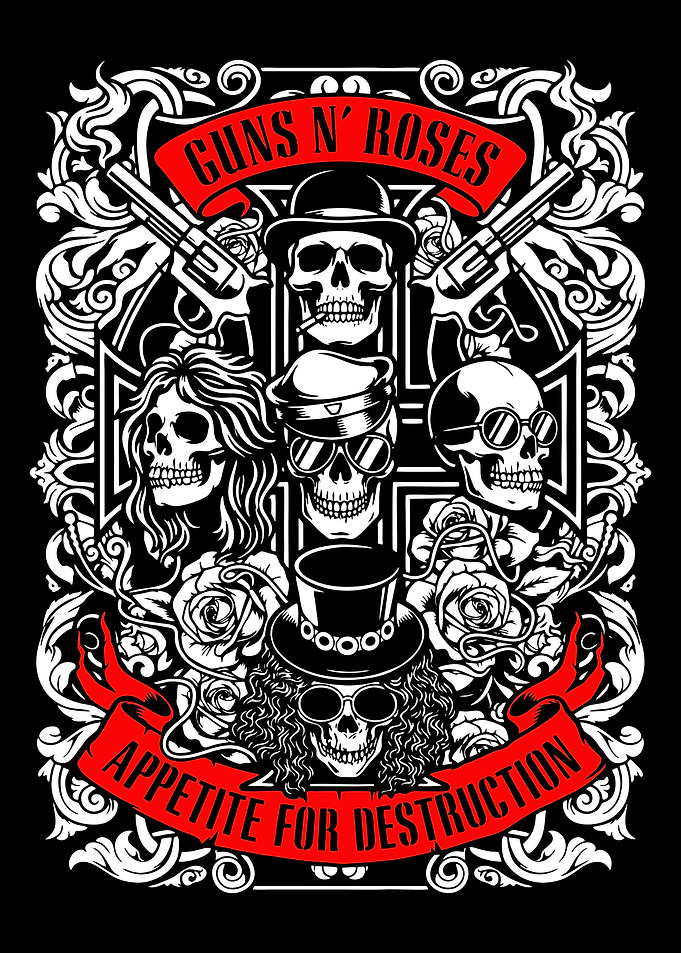 Guns N' Roses Appetite for Destruction Skulls