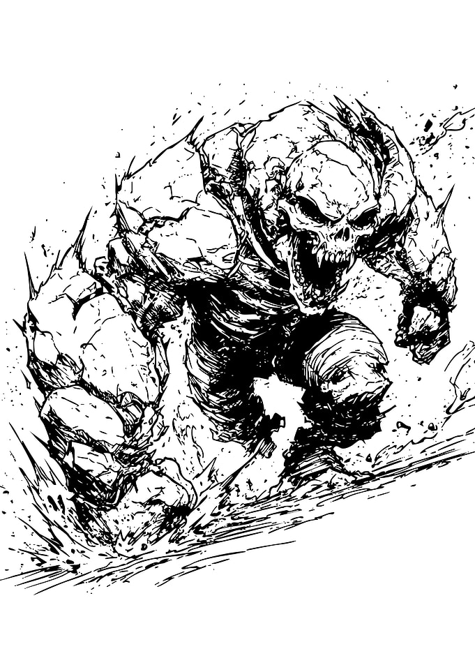 Monstrous Skull Creature