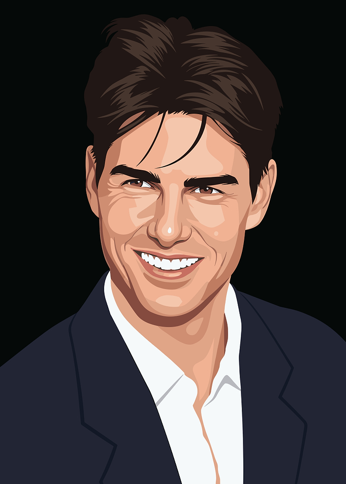 Tom Cruise Smiling Portrait