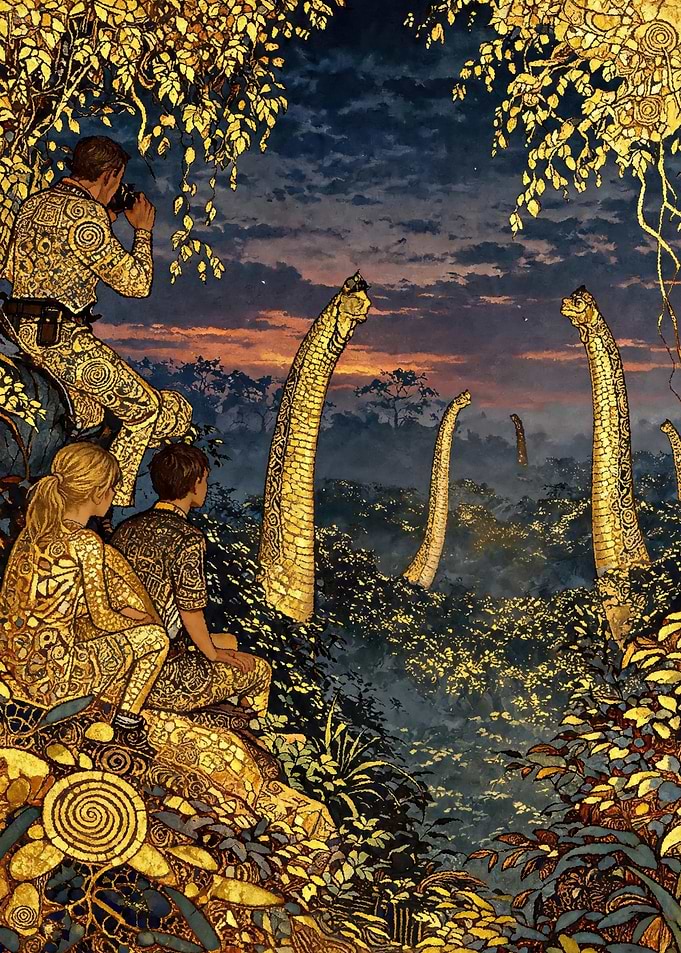 Dinosaur Safari at Dusk