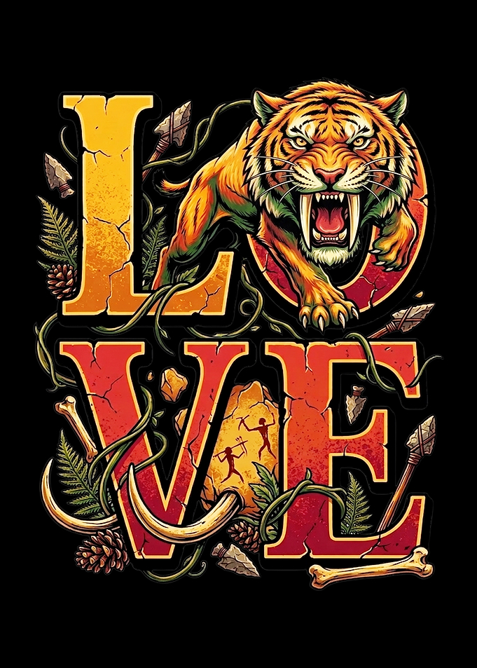 Saber-toothed Tiger LOVE Cave Art