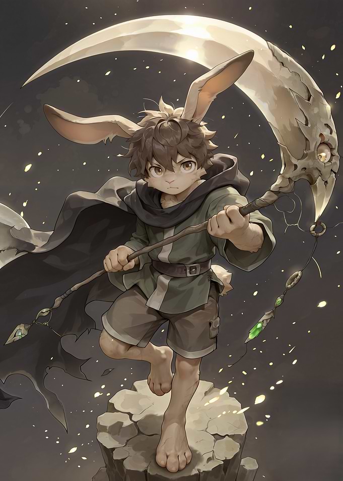 Bunny Boy with Scythe