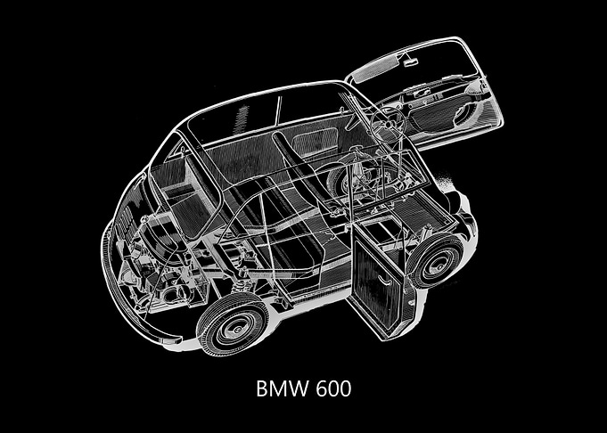 BMW 600 Cutaway Diagram