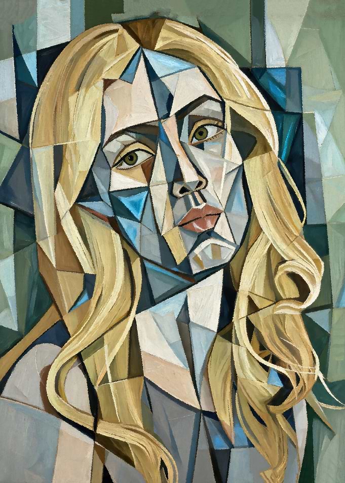 Geometric Portrait of a Woman