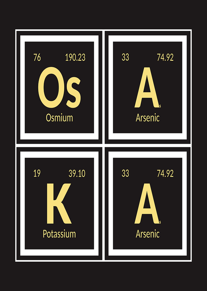 Periodic Table Elements Spell 'OSAKA'