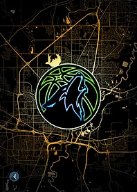Twin Cities Map: Timberwolves Pride