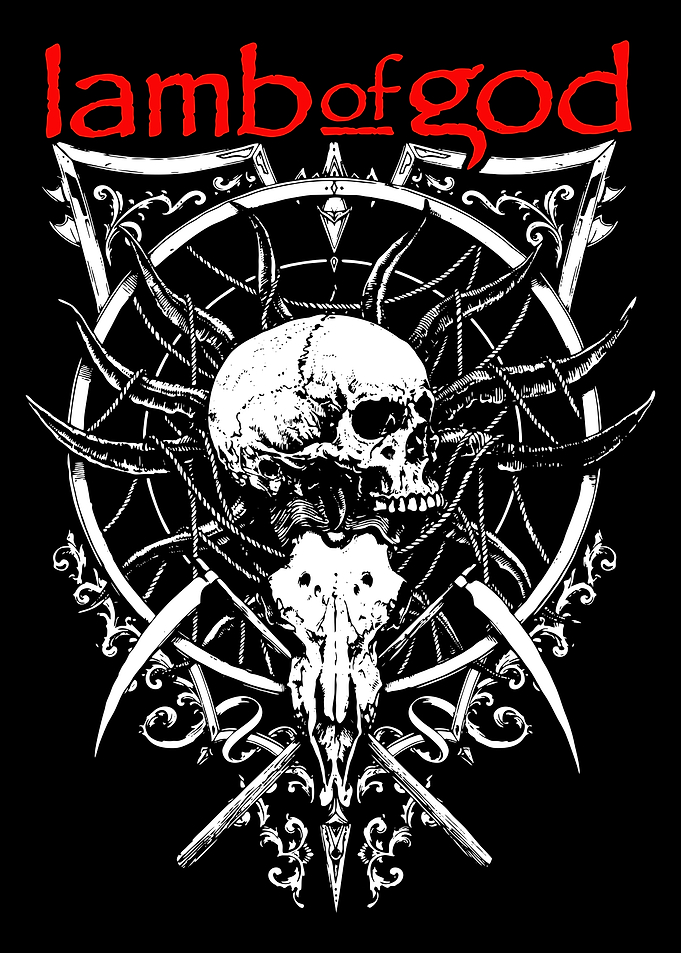 Lamb of God Skull and Pentagram