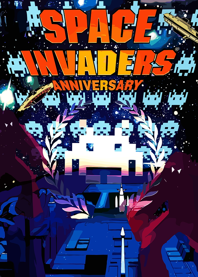 Space Invaders Anniversary Poster