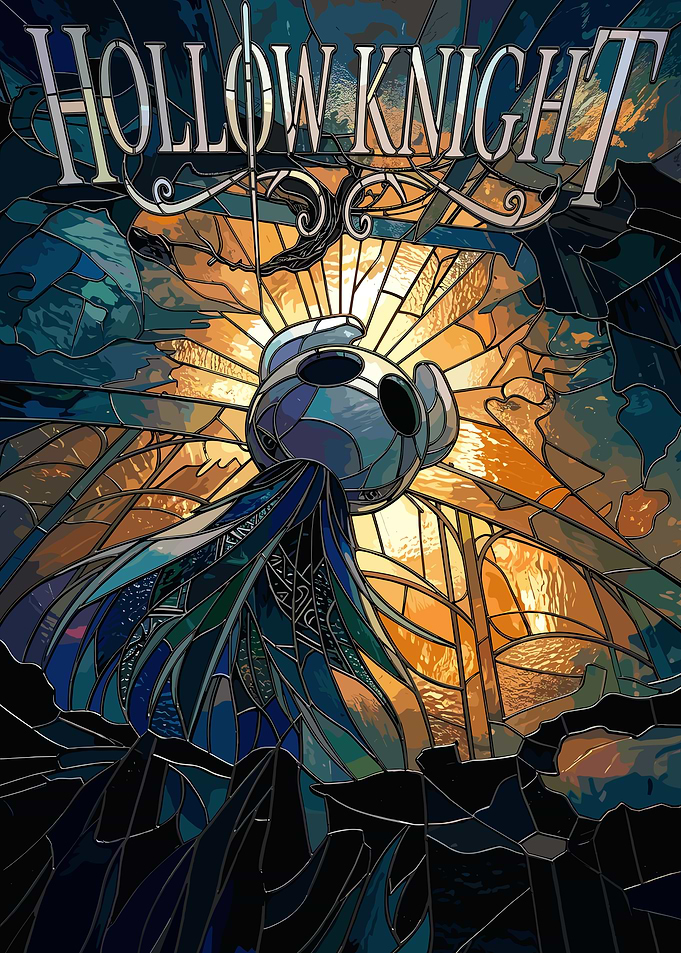 Hollow Knight Stained Glass Art