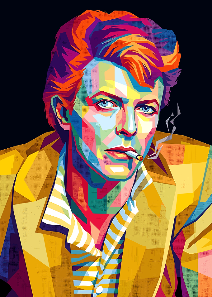 David Bowie Pop Art Portrait