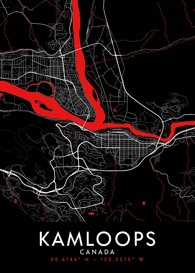 Kamloops Dark Map