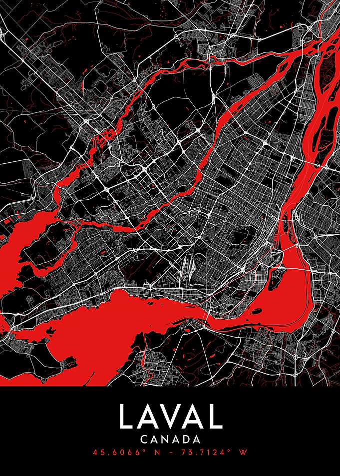 Laval Dark Map