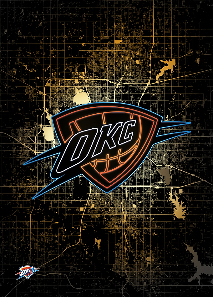 Oklahoma City Map: Thunder Pride