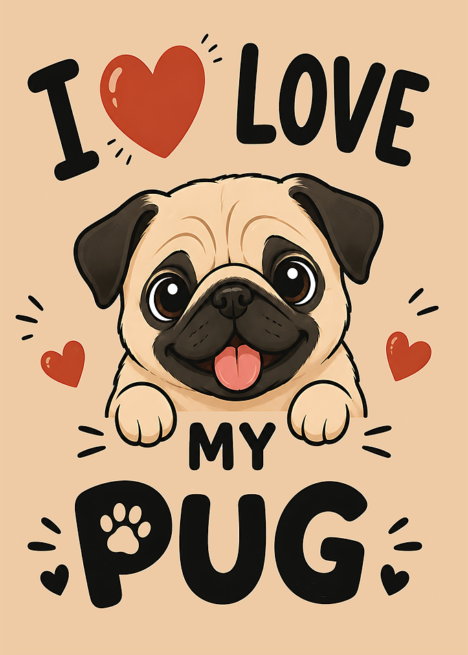 I Love My Pug