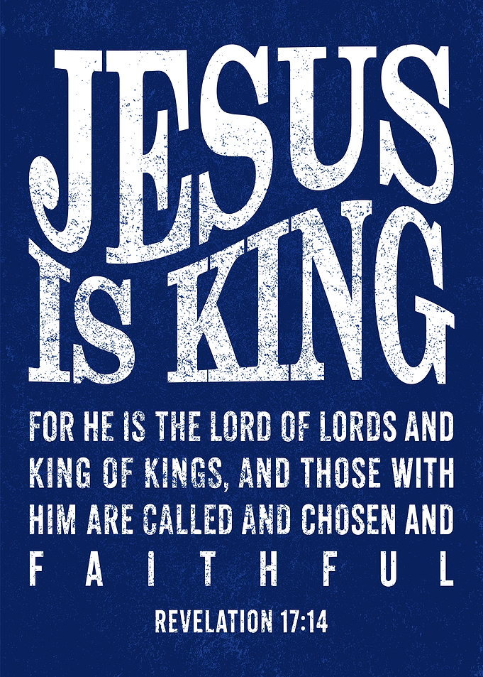 Jesus Is King Text Art