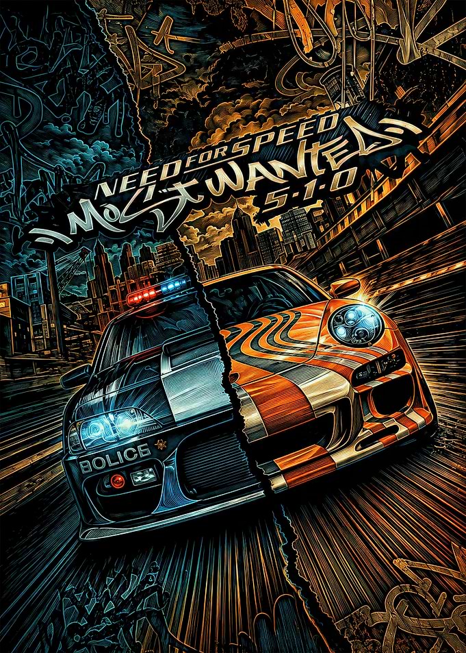 Need for Speed Most Wanted 5-1-0 Car Art