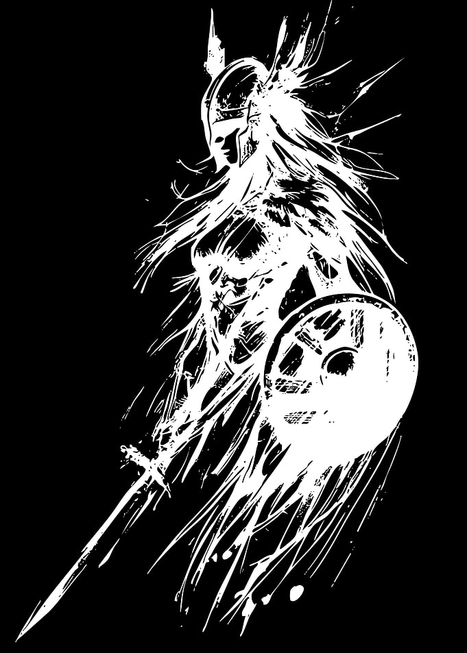 Valkyrie Warrior with Sword and Shield