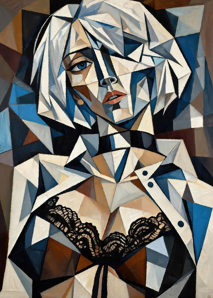 Cubist Portrait of a Woman
