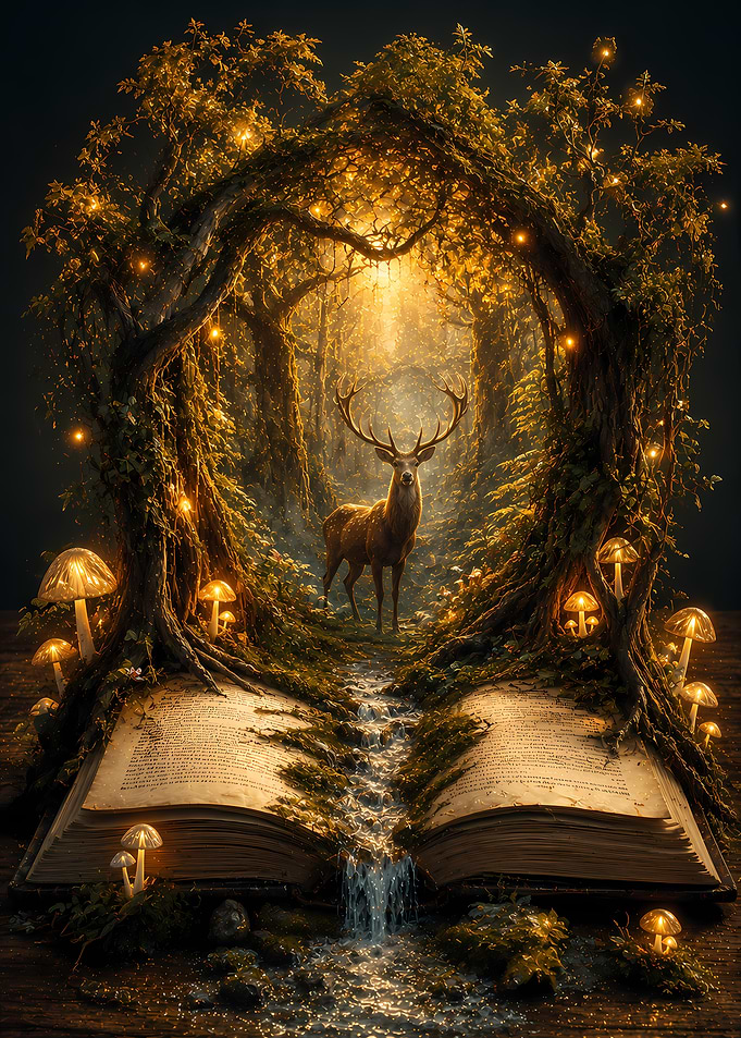 Enchanted Forest Book Scene