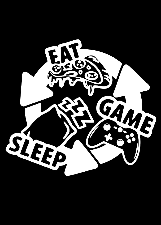 Eat Sleep Game Repeat Cycle