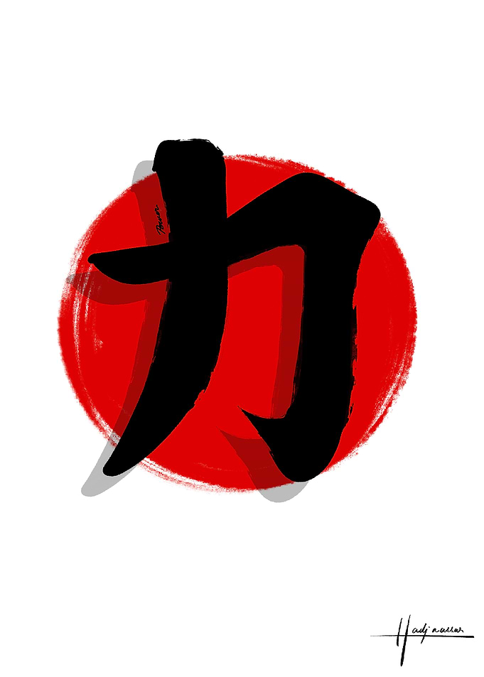 Japanese Kanji for Strength