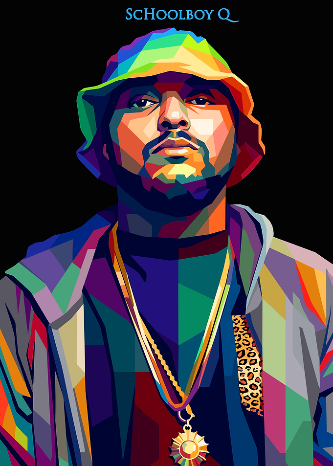 Schoolboy Q Pop Art Portrait