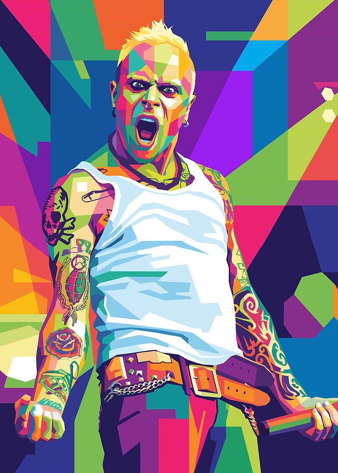 Keith Flint WPAP Portrait